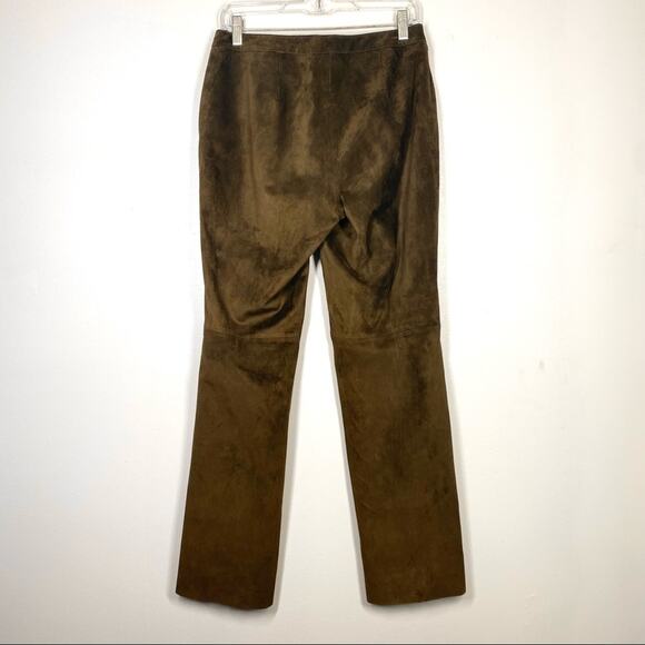 VINTAGE Genuine Leather Suede Brown 90s INC 8 - Picture 7 of 7